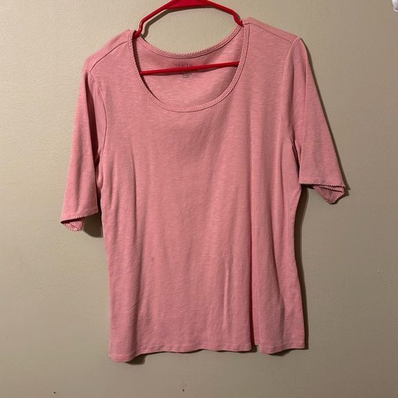 Time & Tru peach t-shirt, size Large, ready for summer - Picture 1 of 3